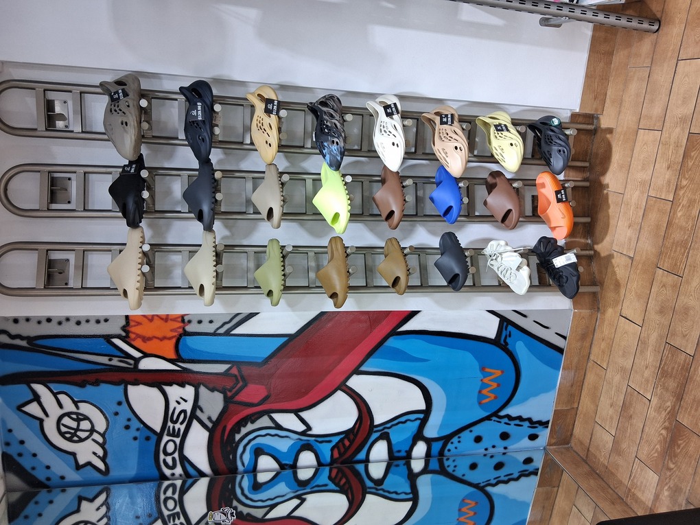 Sneaker wall at CJ Urban Wear