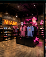 Miami apparel display
