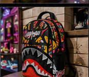 Sprayground backpack display